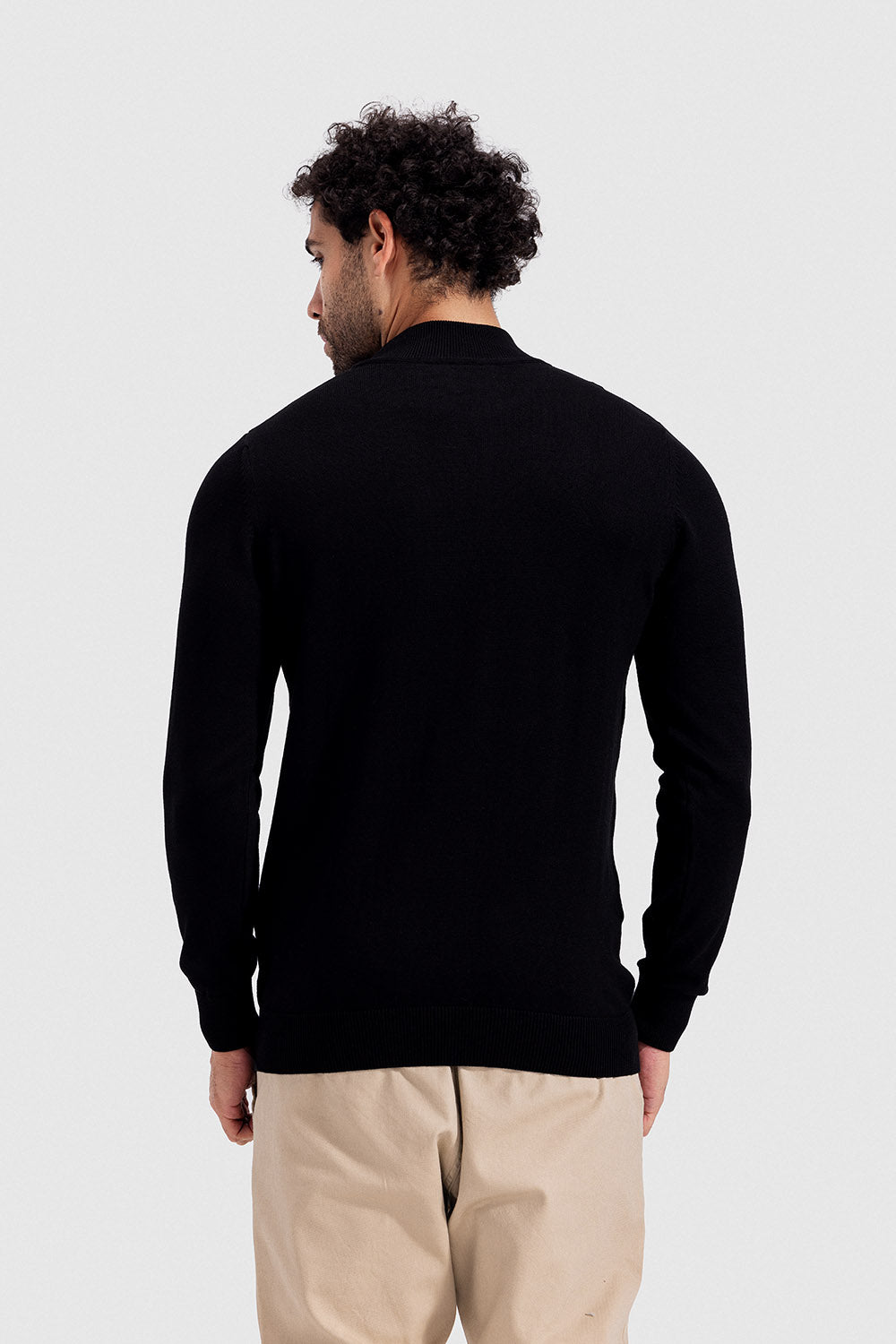 high neck pullover
