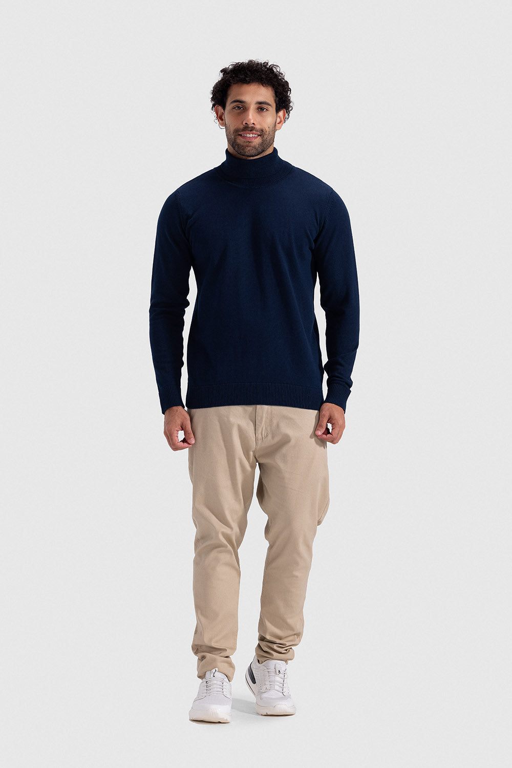 turtle neck slim fit pullover