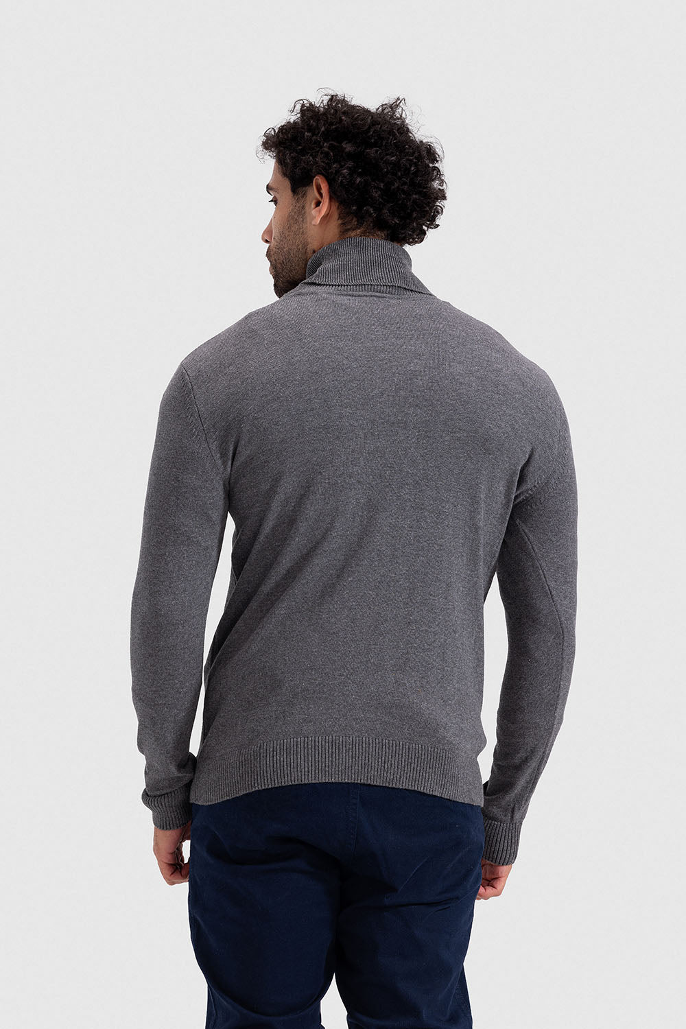 turtle neck slim fit pullover