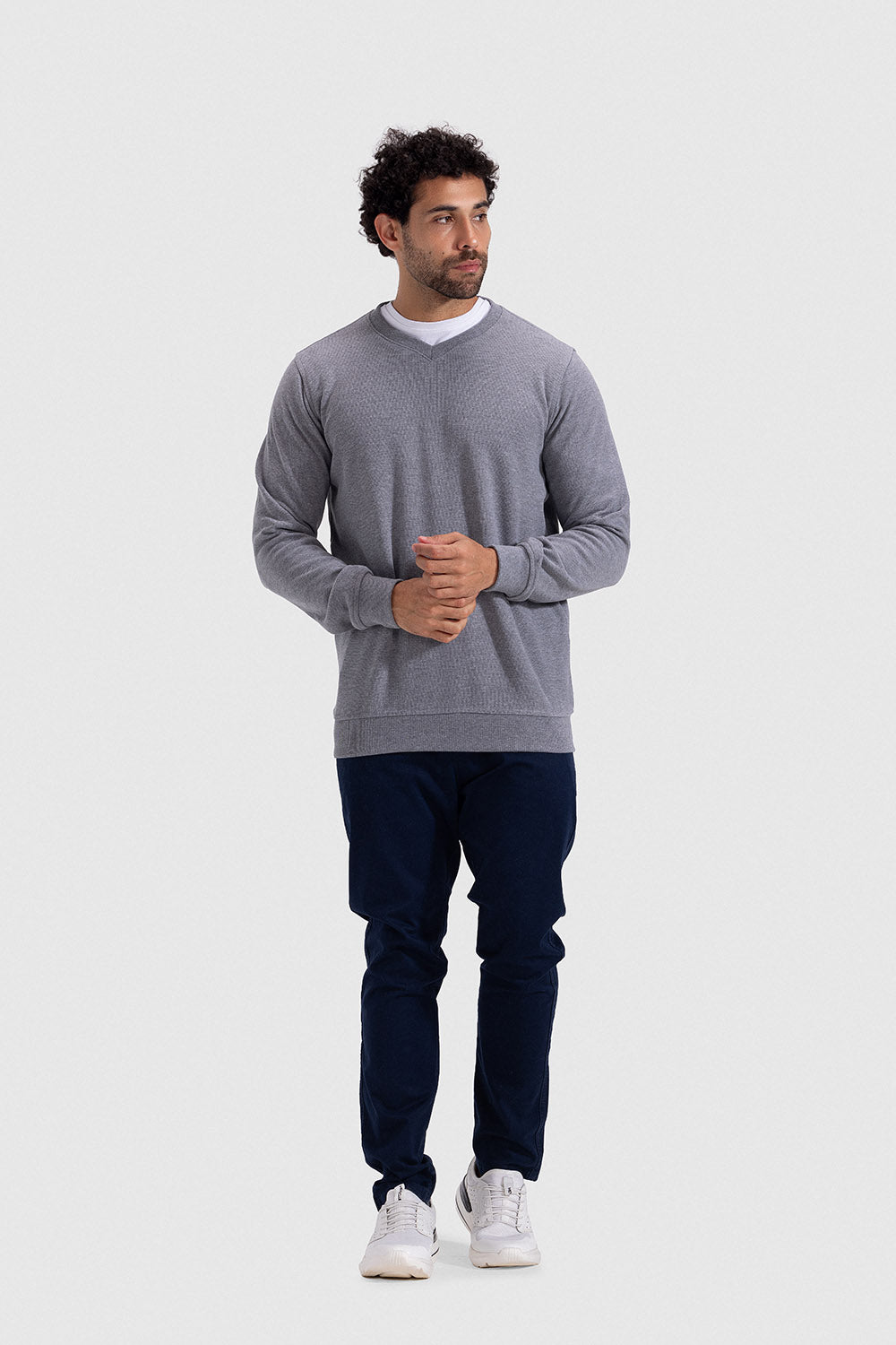 v neck sweatshirt