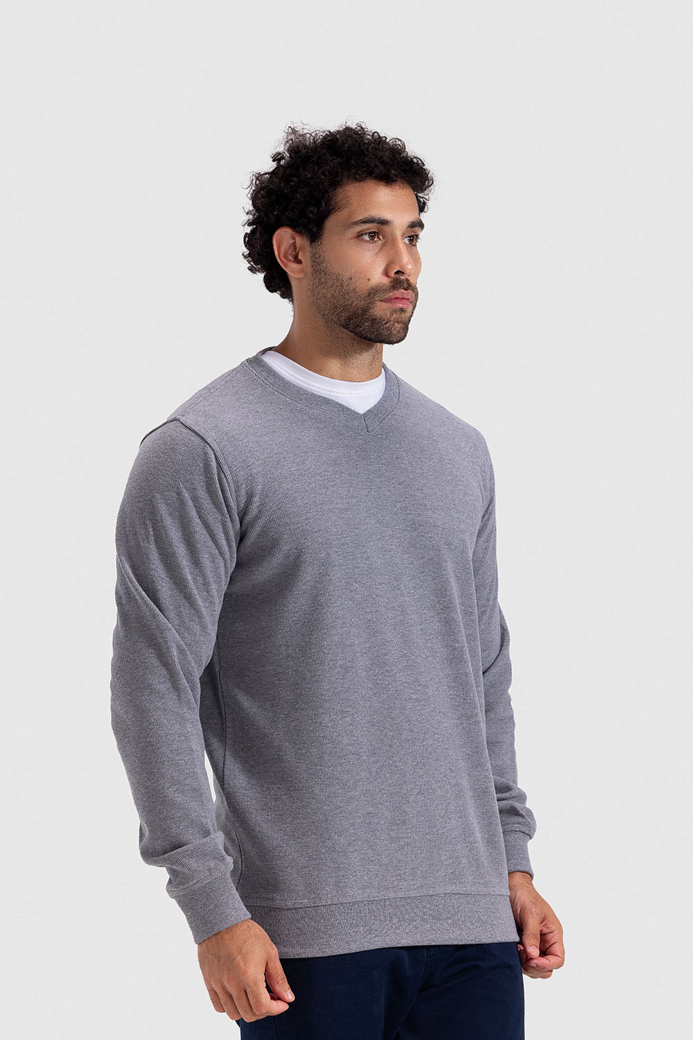 v neck sweatshirt