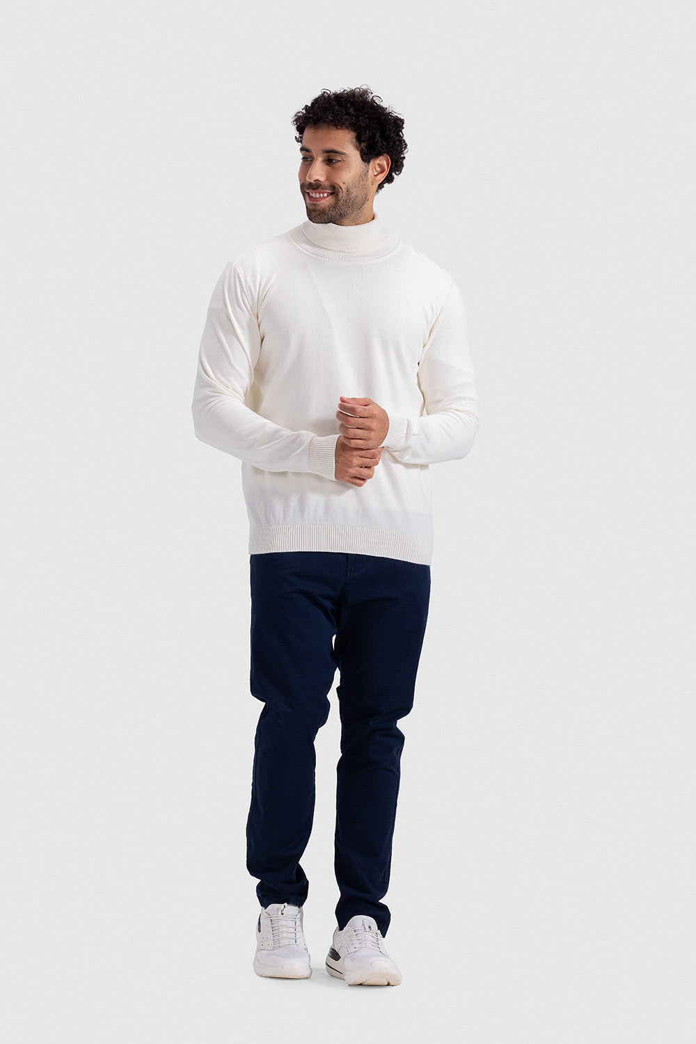 turtle neck slim fit pullover