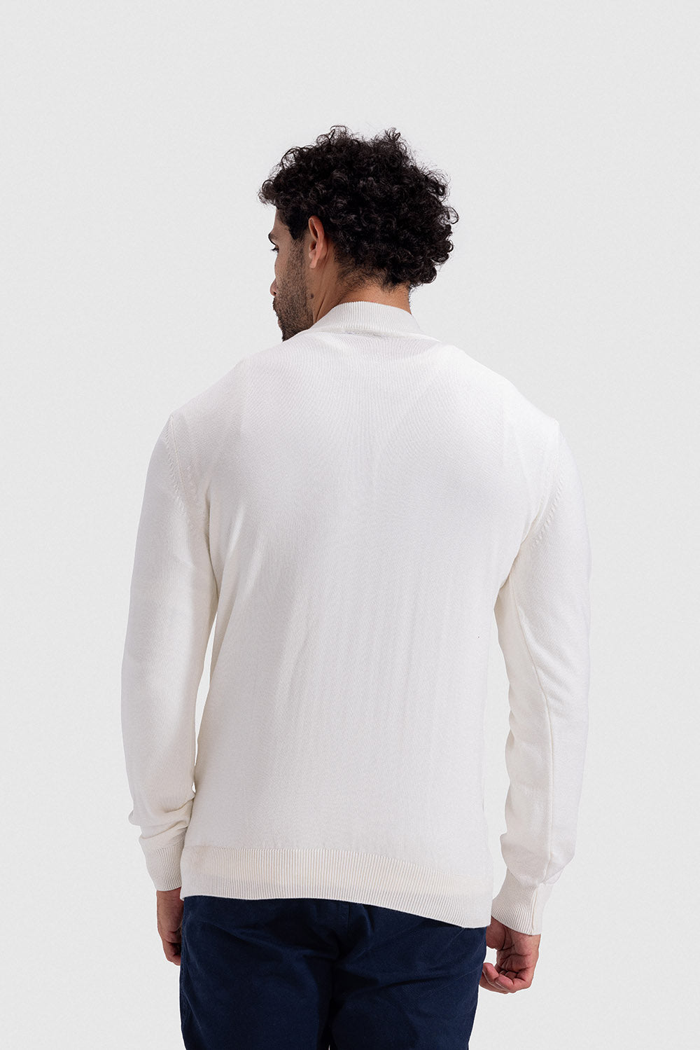 high neck pullover
