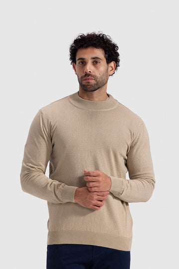 high neck pullover