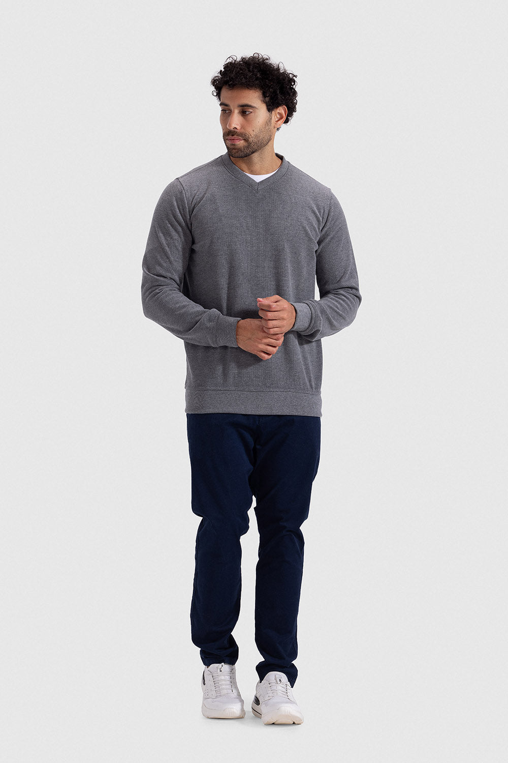 v neck sweatshirt