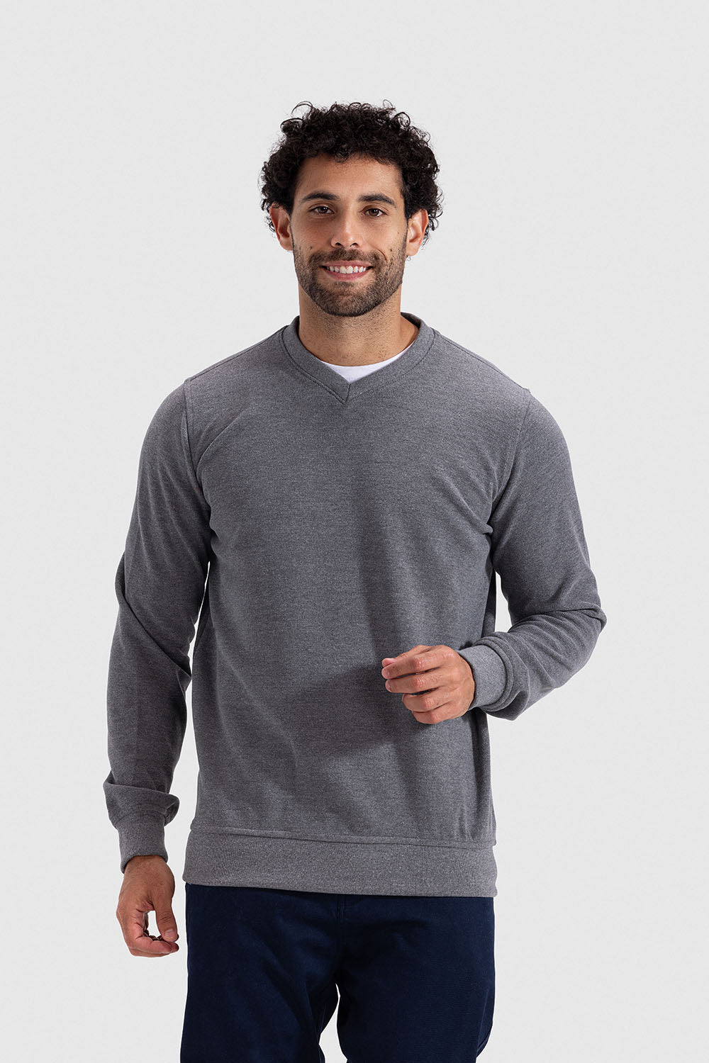 v neck sweatshirt