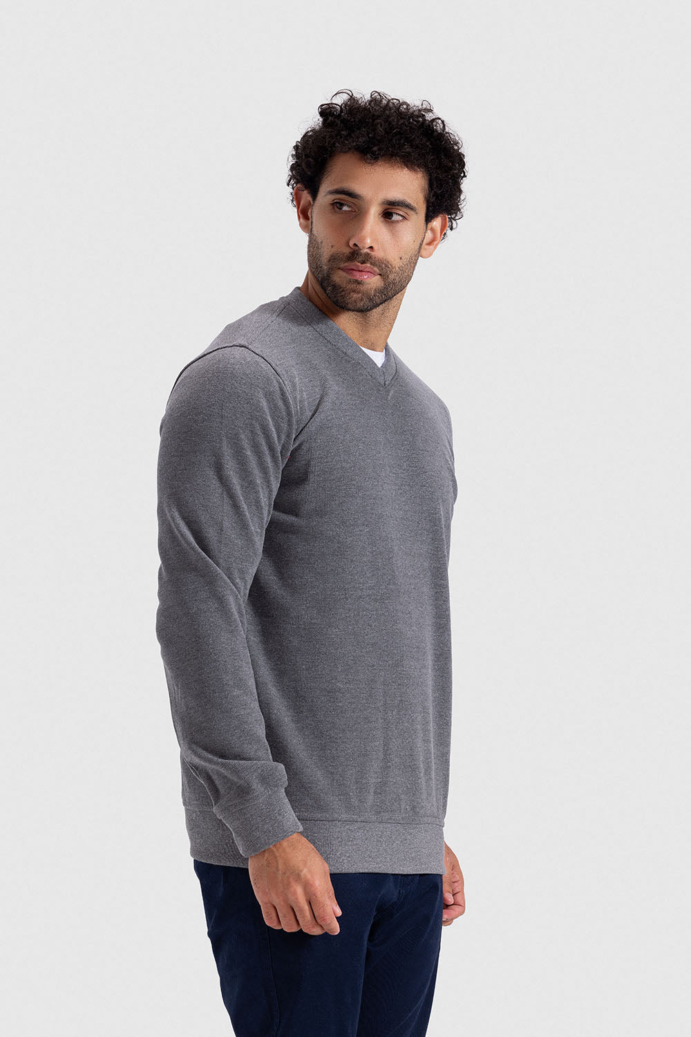 v neck sweatshirt