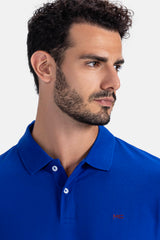 Blue Basic Polo Shirt