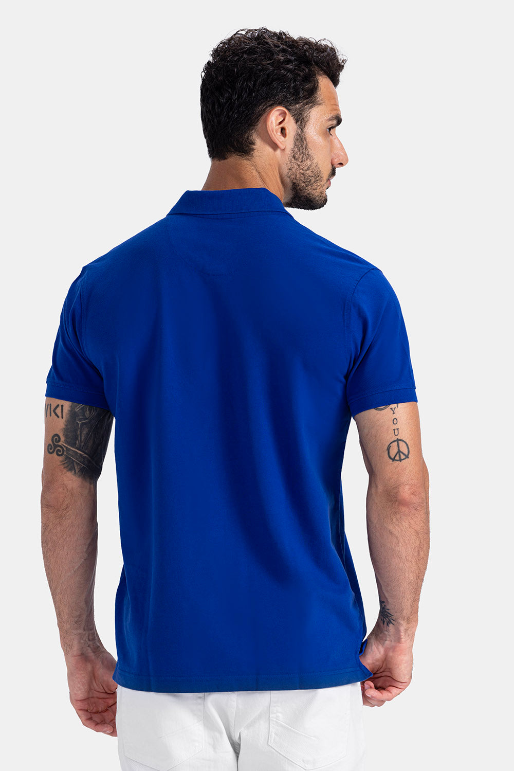 Blue Basic Polo Shirt