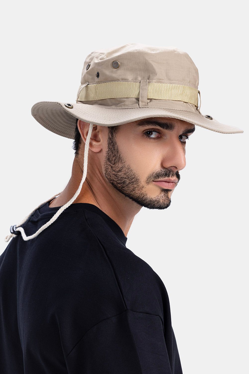 Beige Bucket Hat