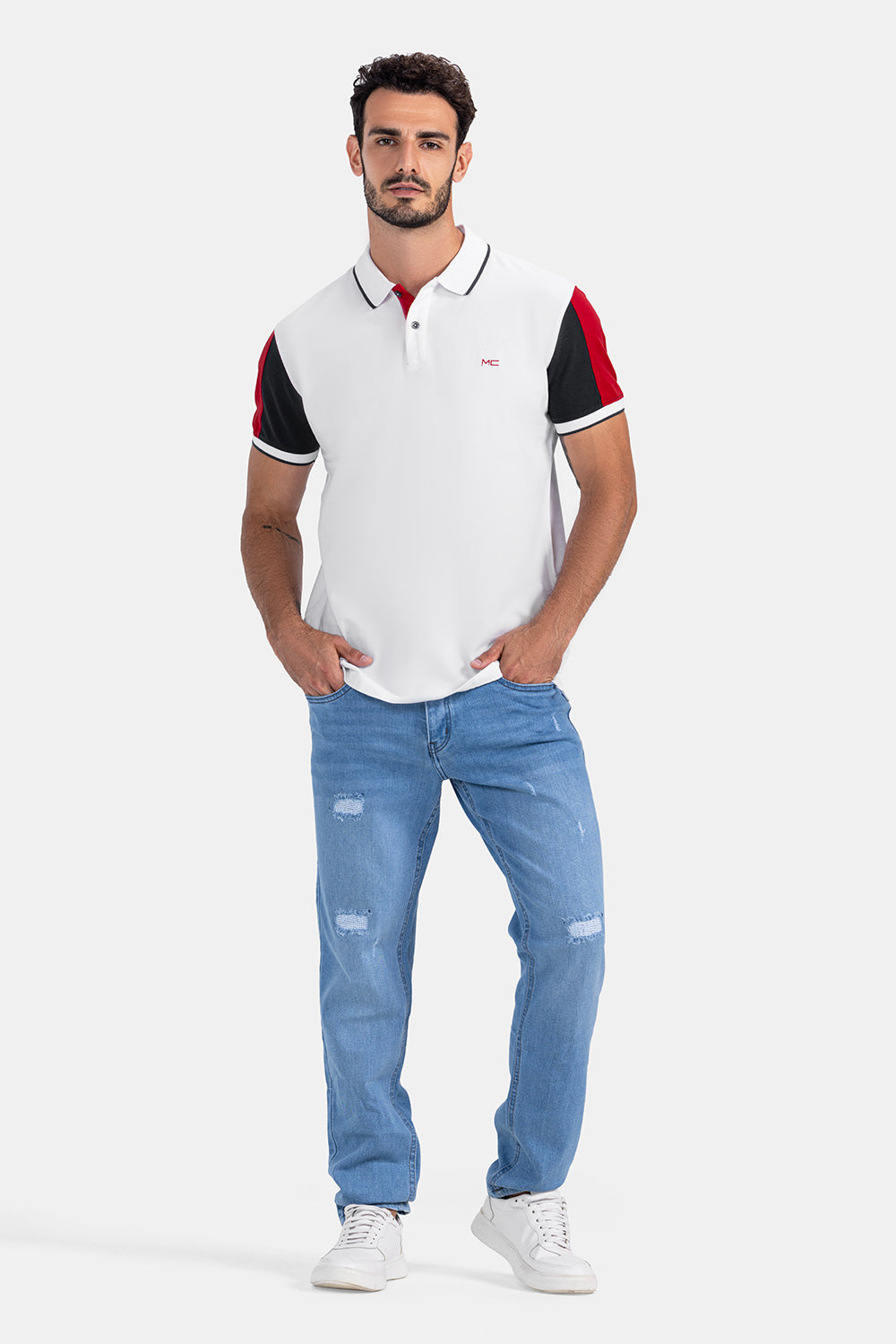 White Basic Polo Shirt