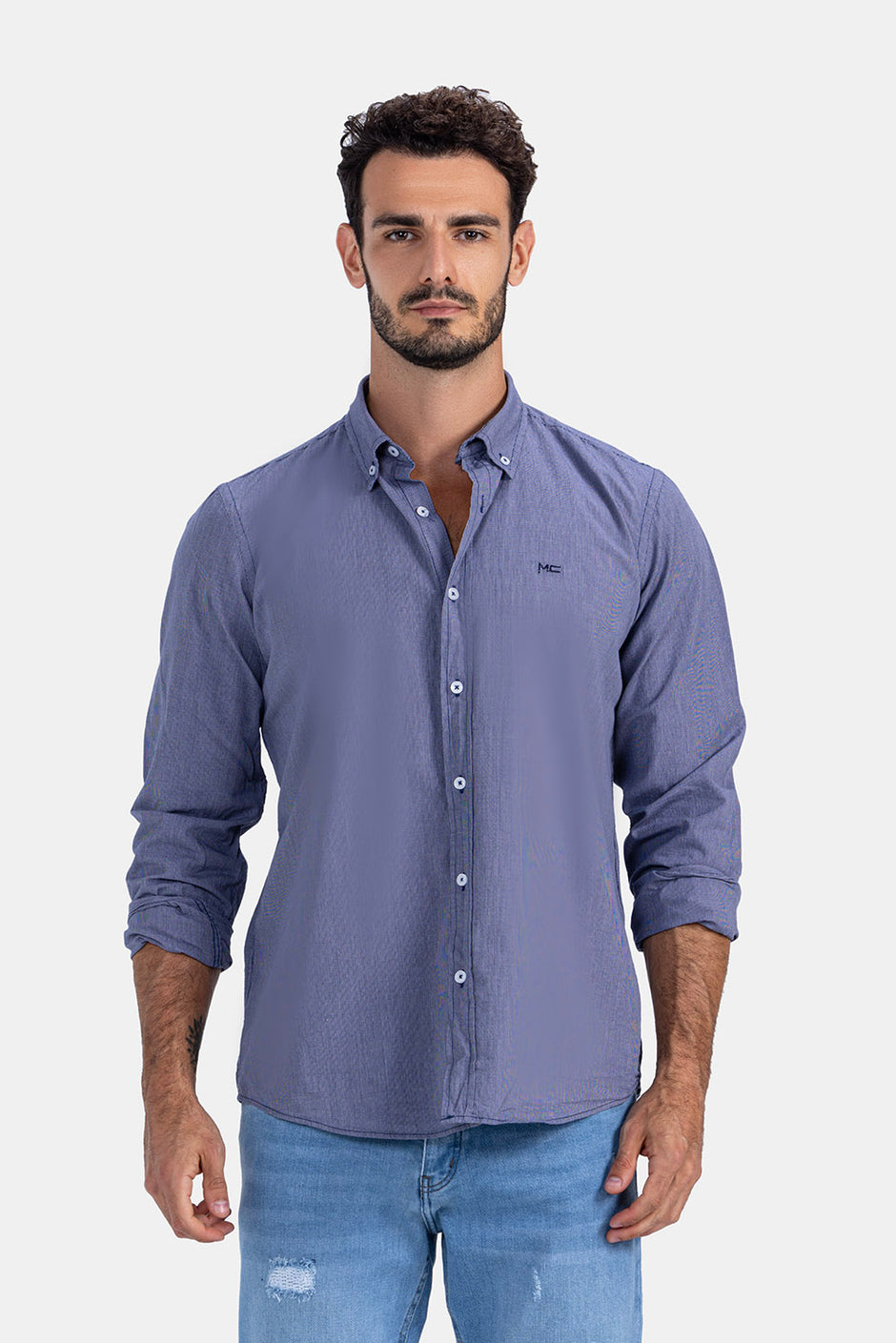 Navy Slim Fit Shirt 