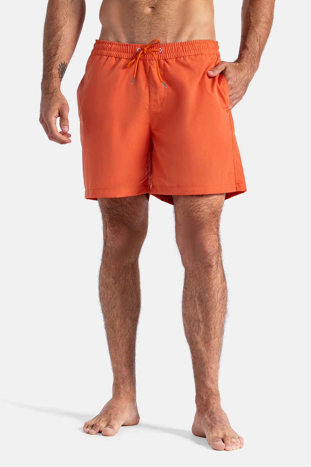 Orange Slim Fit Swimming short