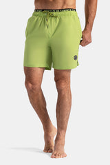 Light Green Slim Fit Swimming short