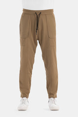 Khaki Slim Fit Sweat Pants