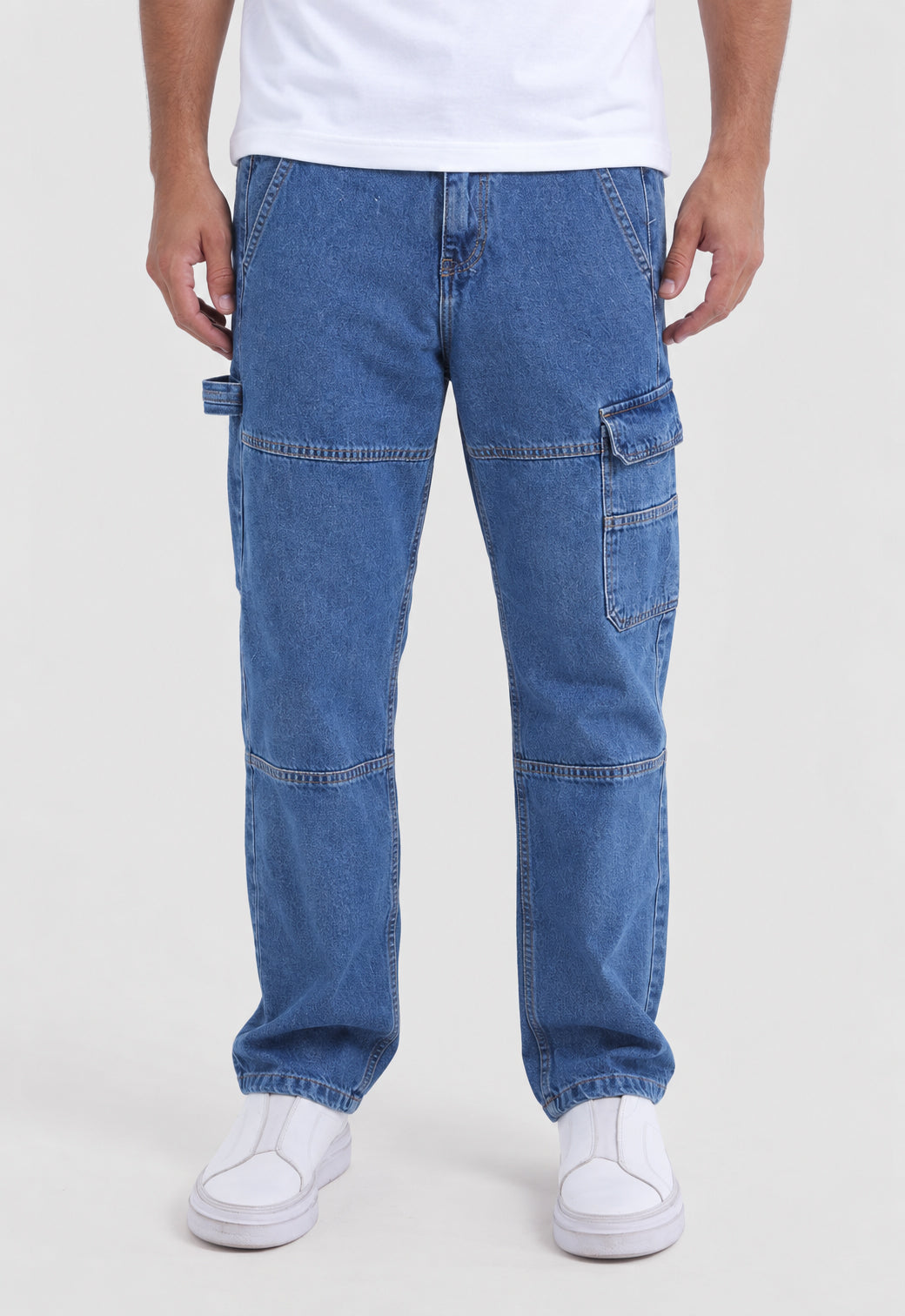 Cargo Fit Denim Pant