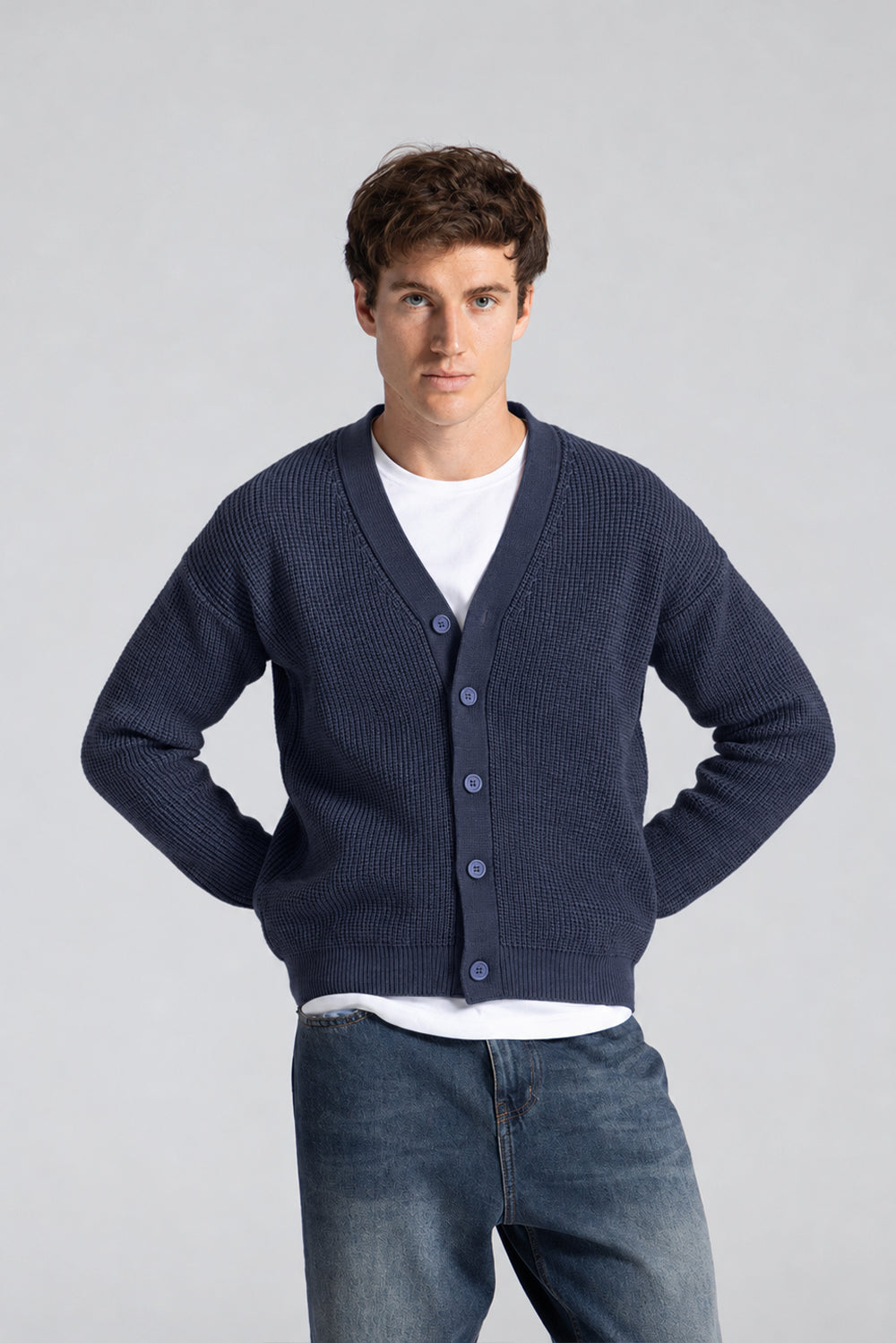 Box Fit Knitwear Cardigan Pullover