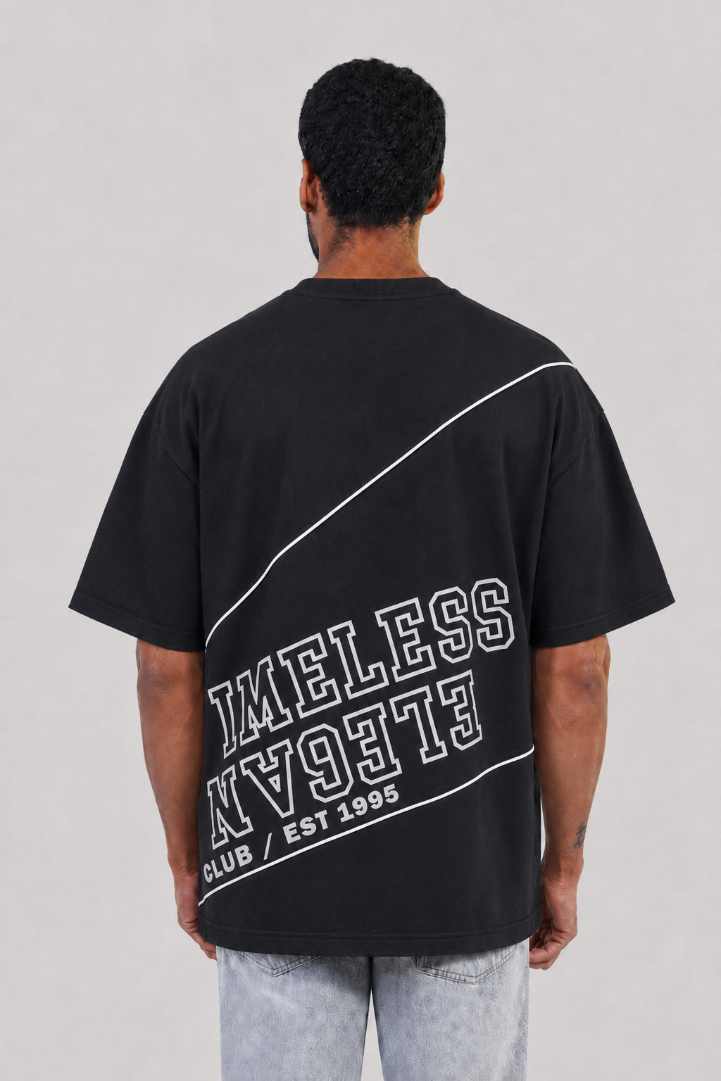 Crew Neck Over Size Printed T-shirt