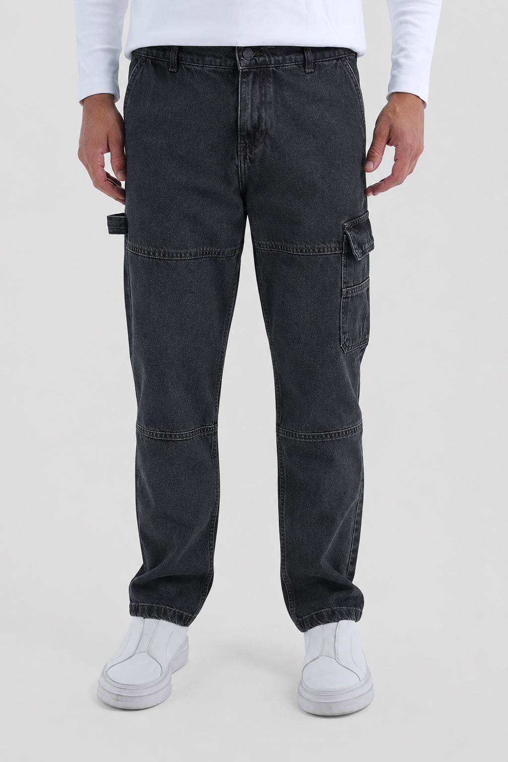 Cargo Fit Denim Pant