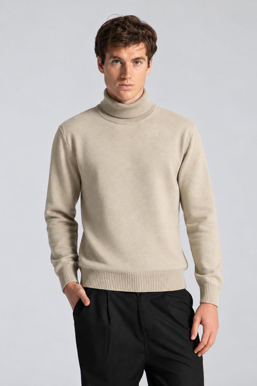 High Neck Basic Pullover
