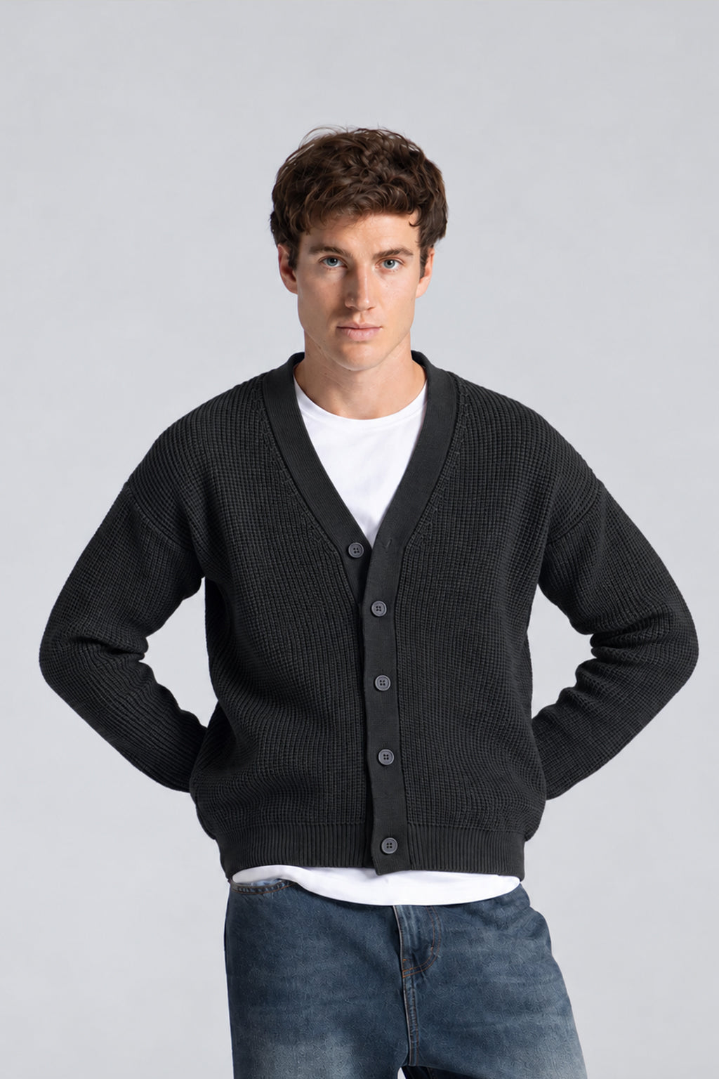 Box Fit Knitwear Cardigan Pullover