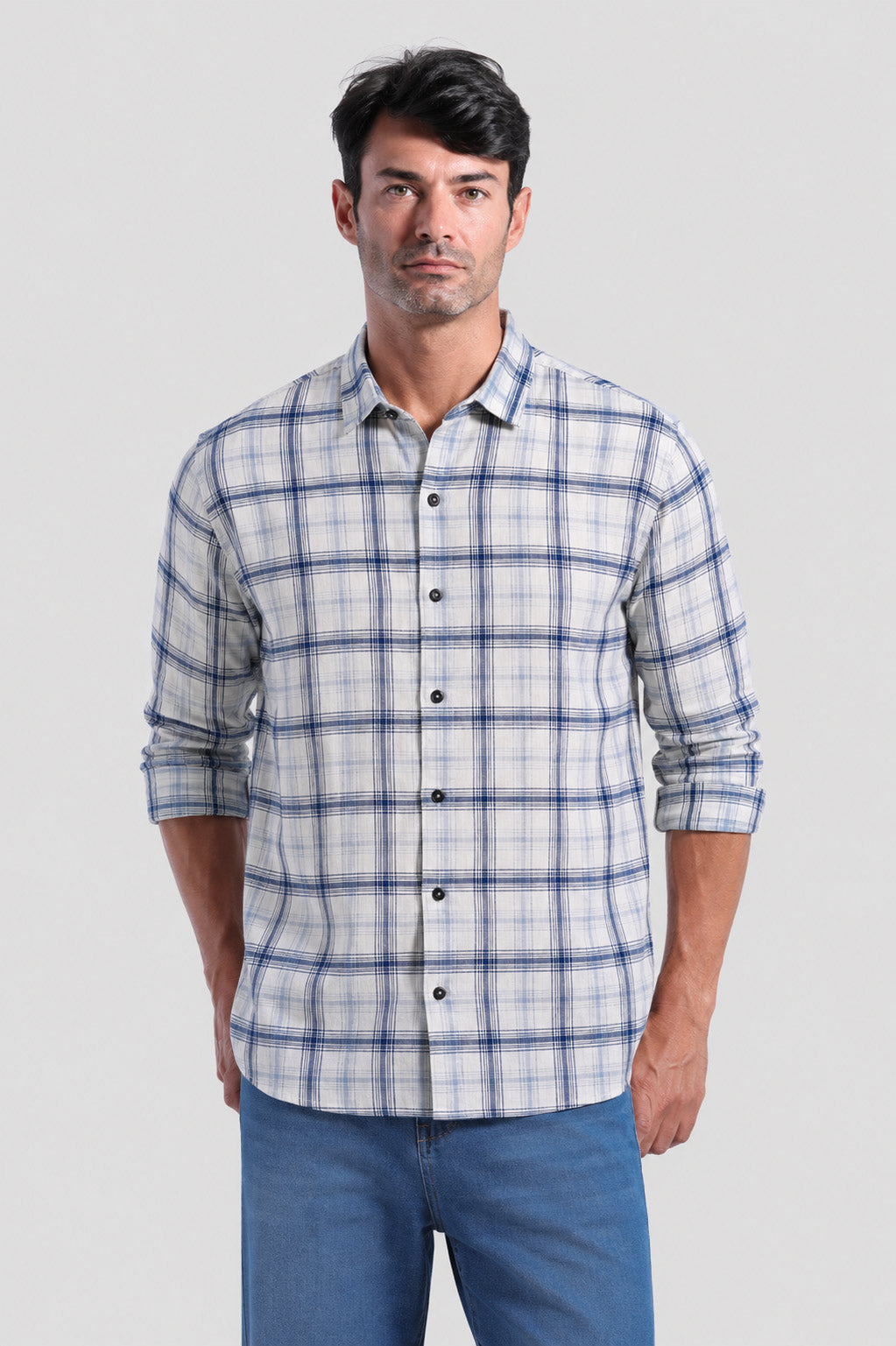 Over Size Checked Shirt