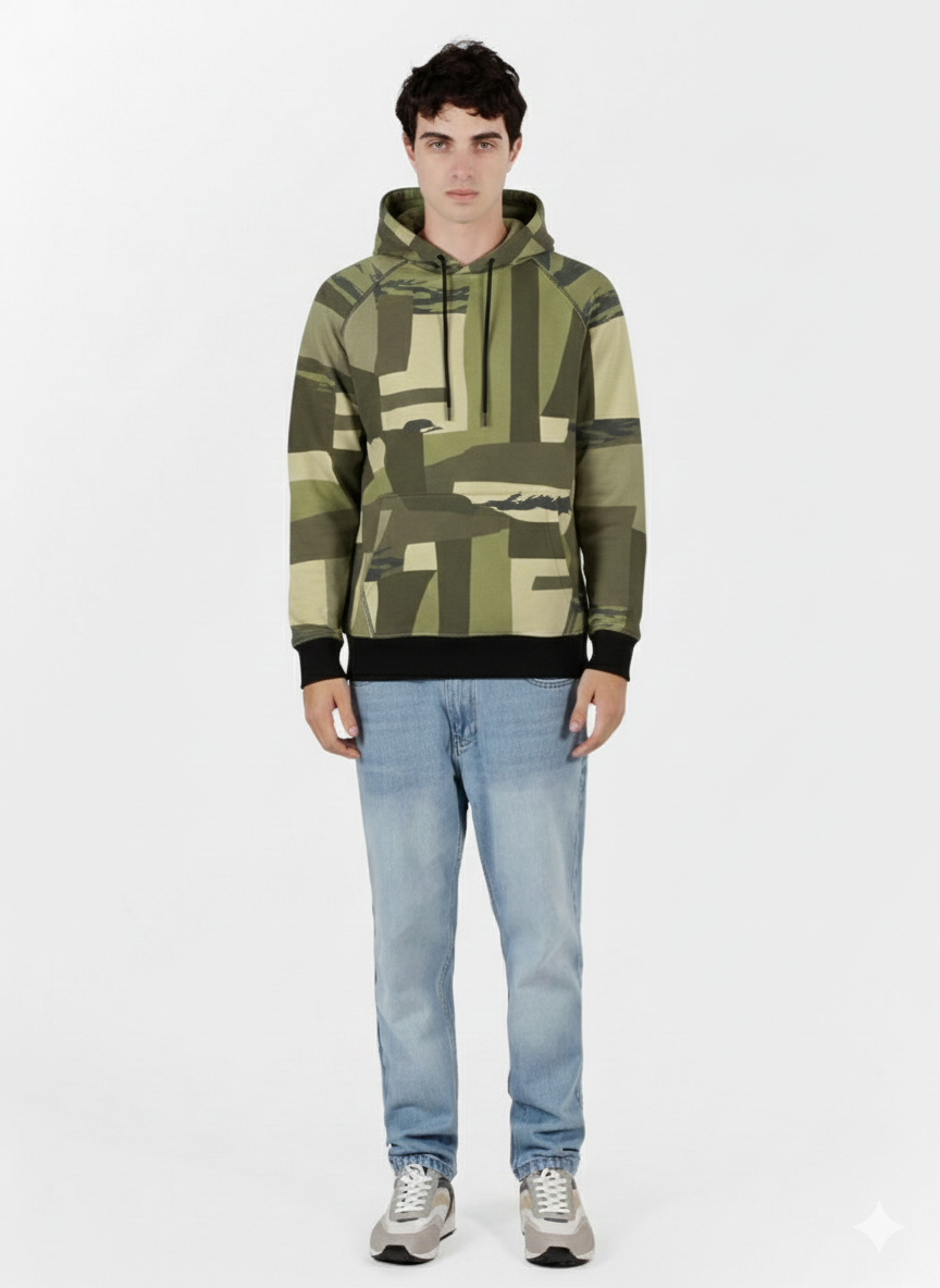 Printed Hoodie Sweatshirt