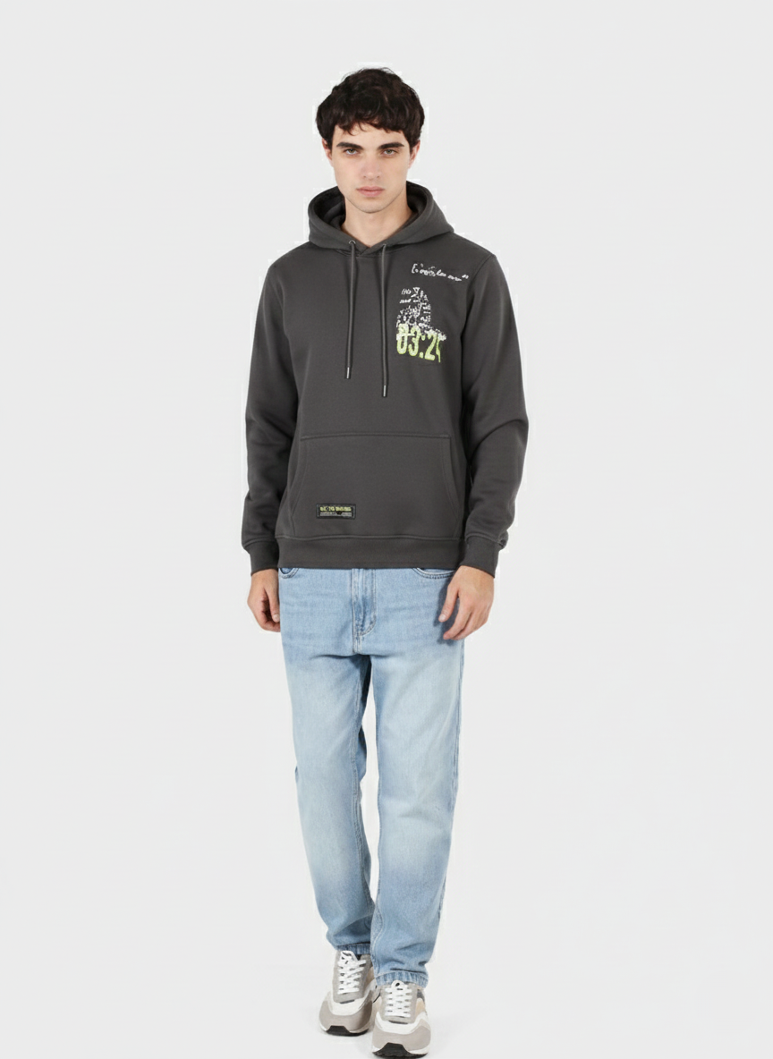 Printed Hoodie Sweatshirt