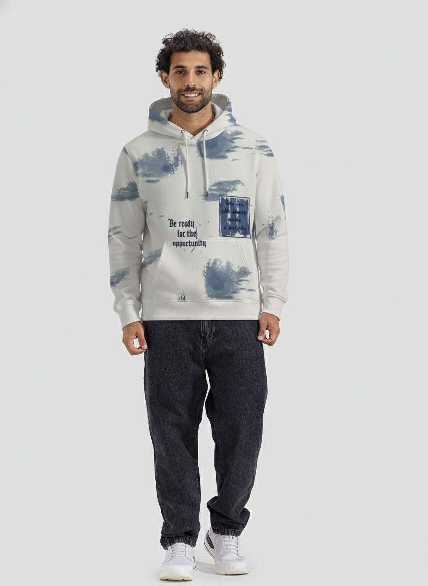 Printed Hoodie Sweatshirt