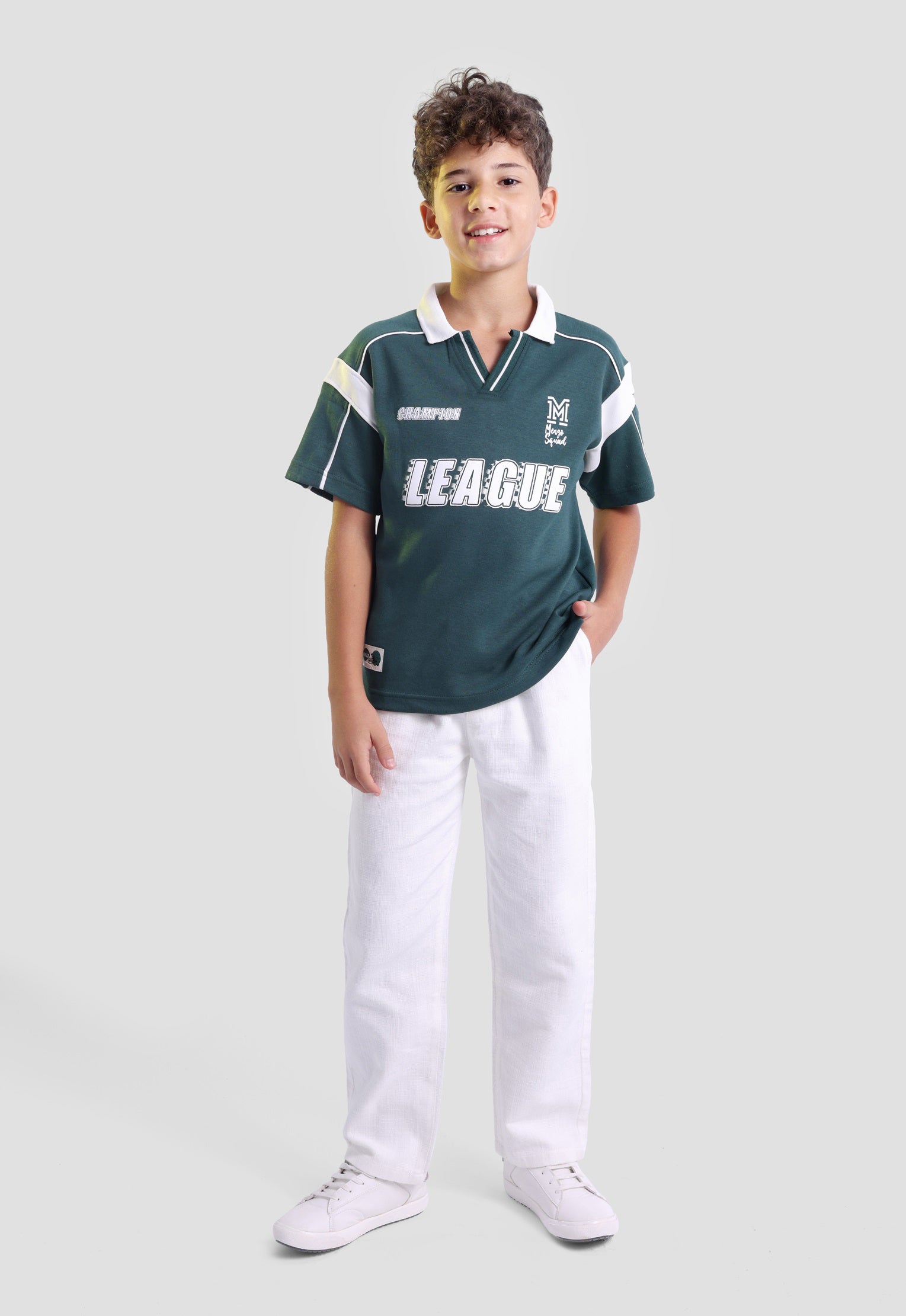 Kids Printed Polo Shirt