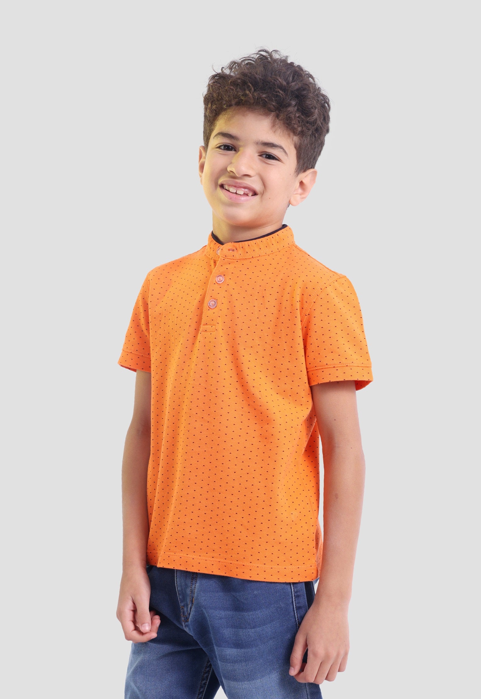 Kids Printed Polo Shirt