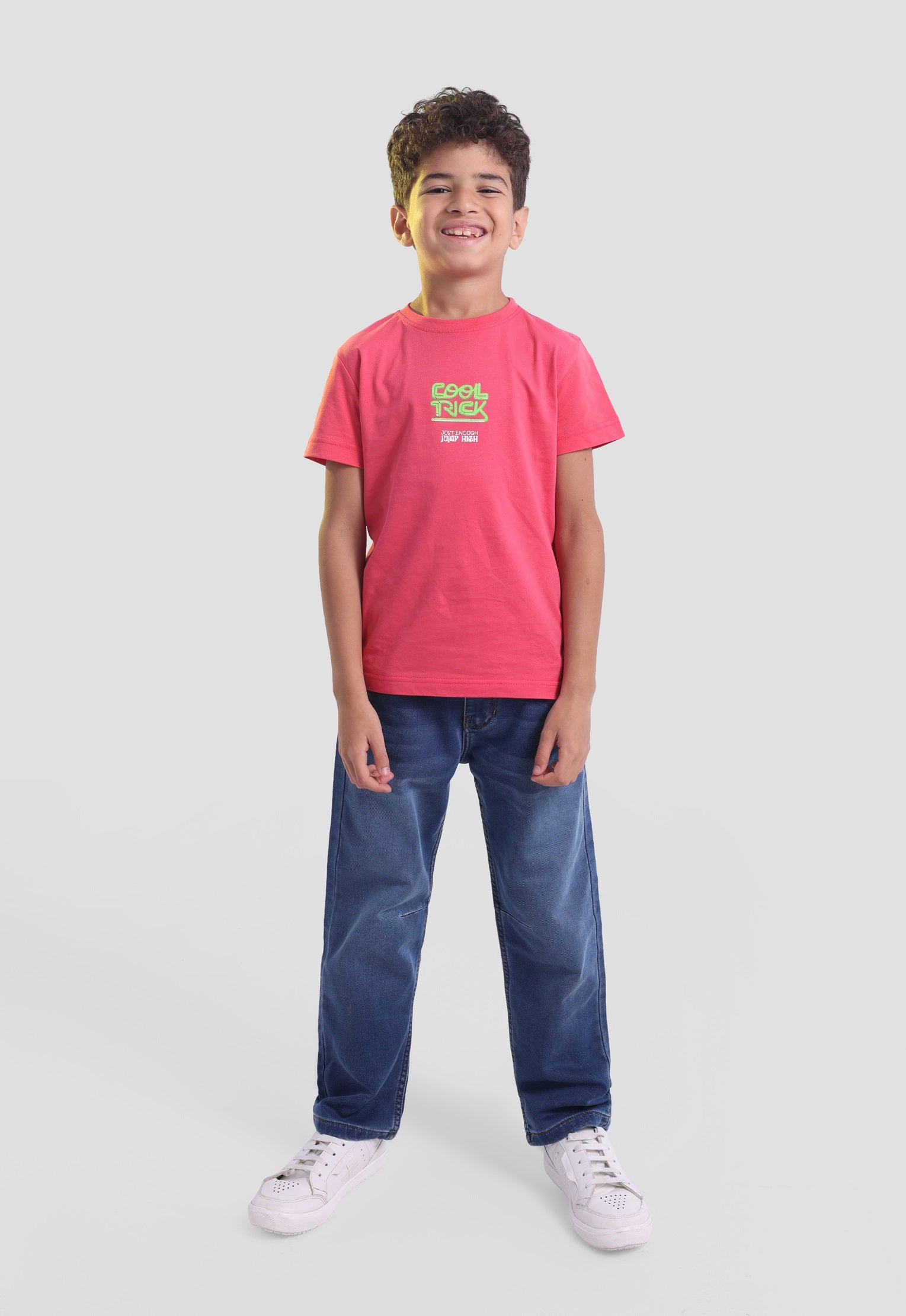 Kids Crew Neck Printed T-shirt