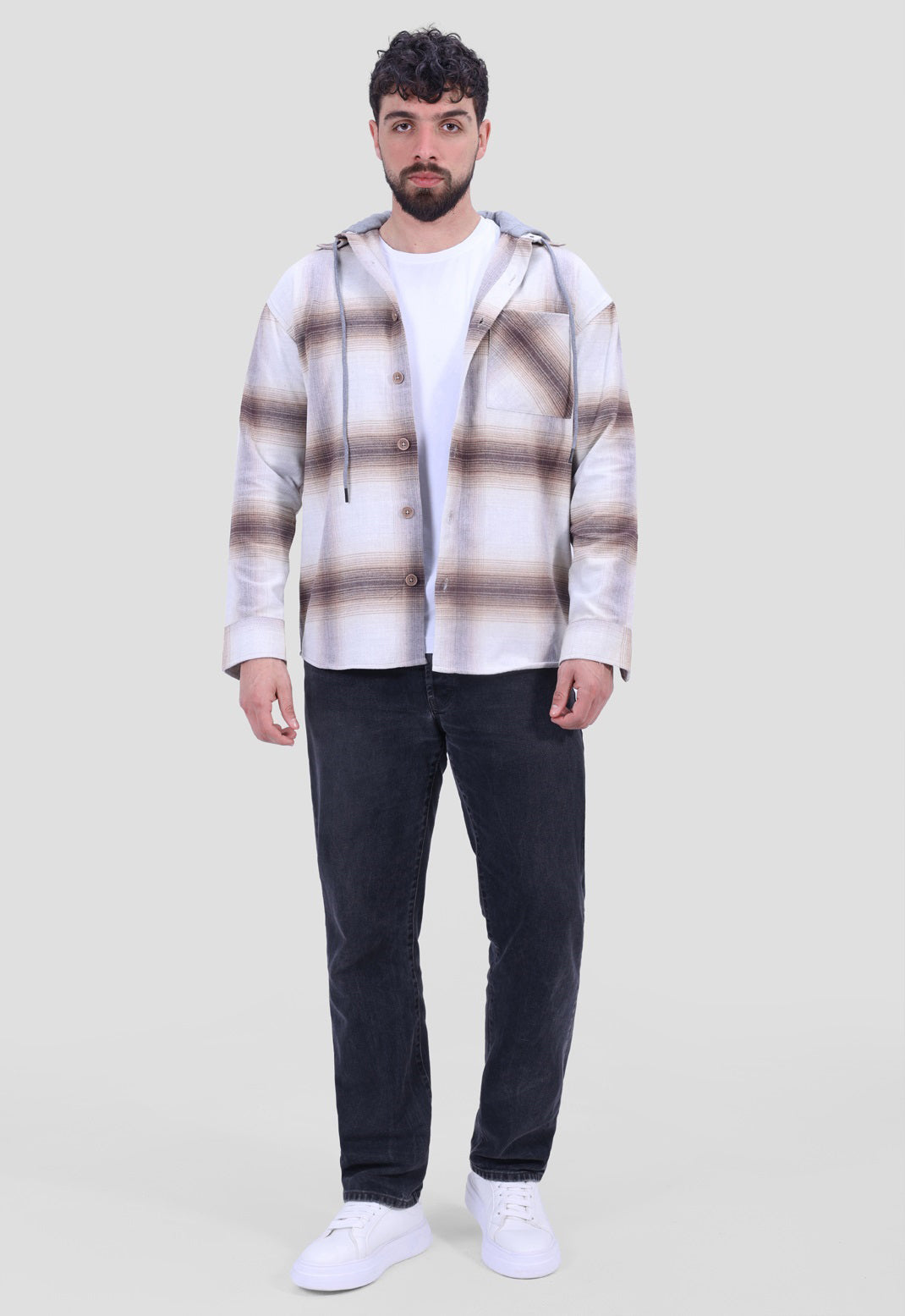 Checked SLIM FIT Over Shirt