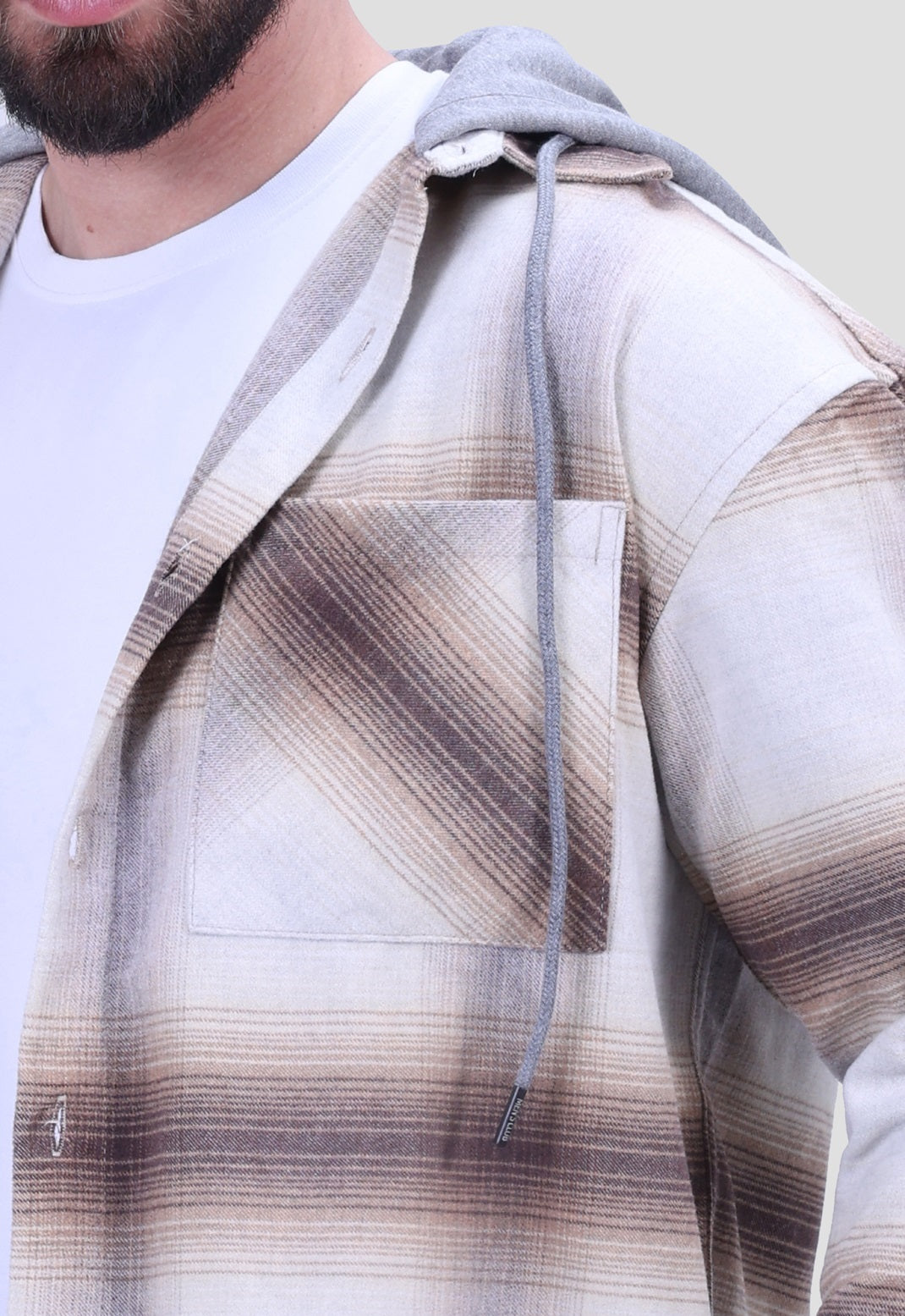 Checked SLIM FIT Over Shirt