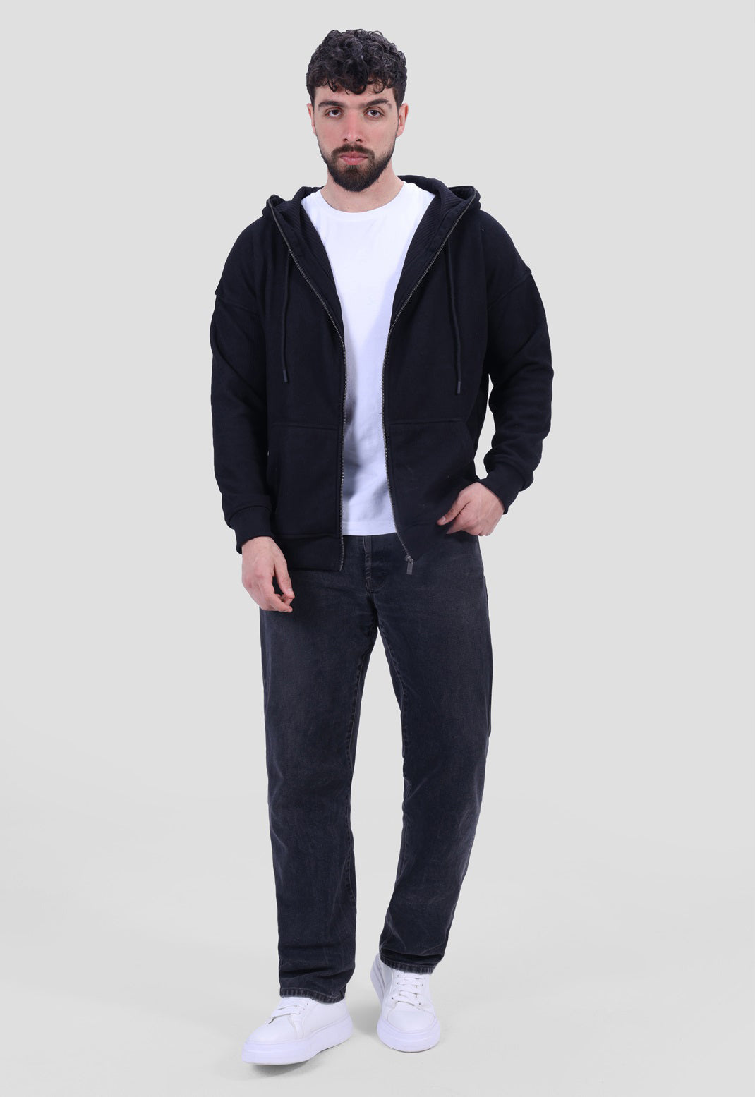 Full Zipper Hoodie Sweatshirt