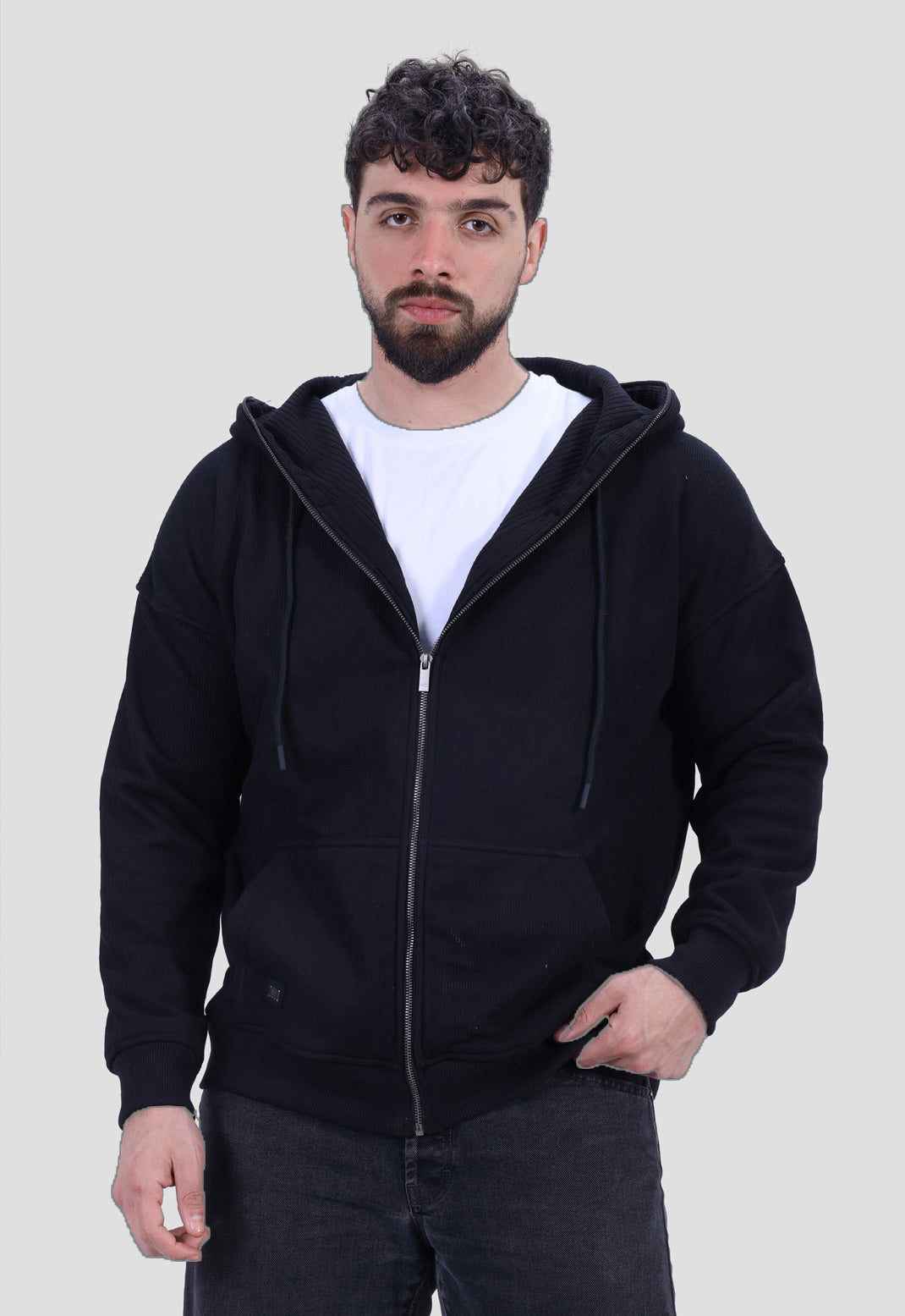 Full Zipper Hoodie Sweatshirt