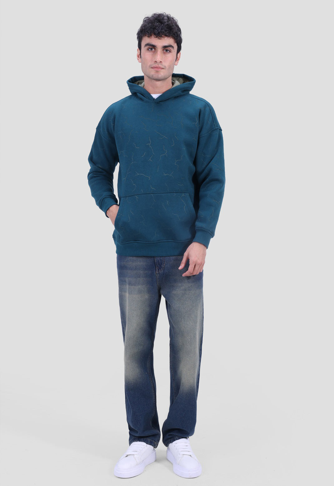 Textured Hoodie Sweatshirts
