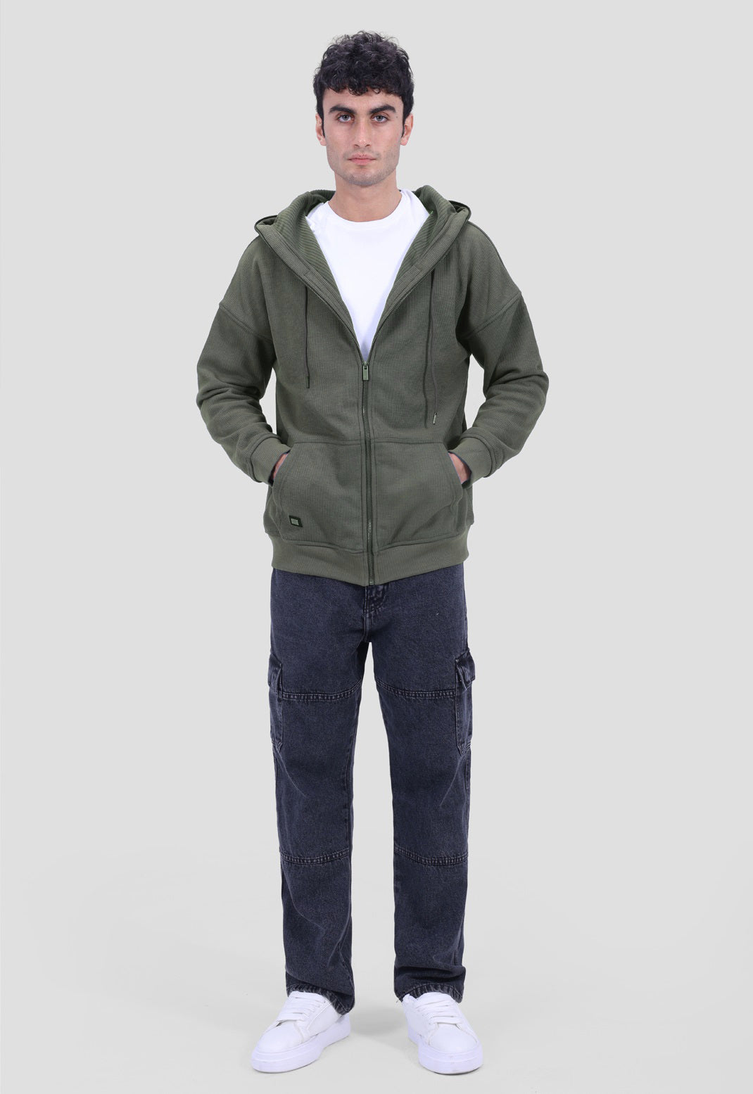 Full Zipper Hoodie Sweatshirt