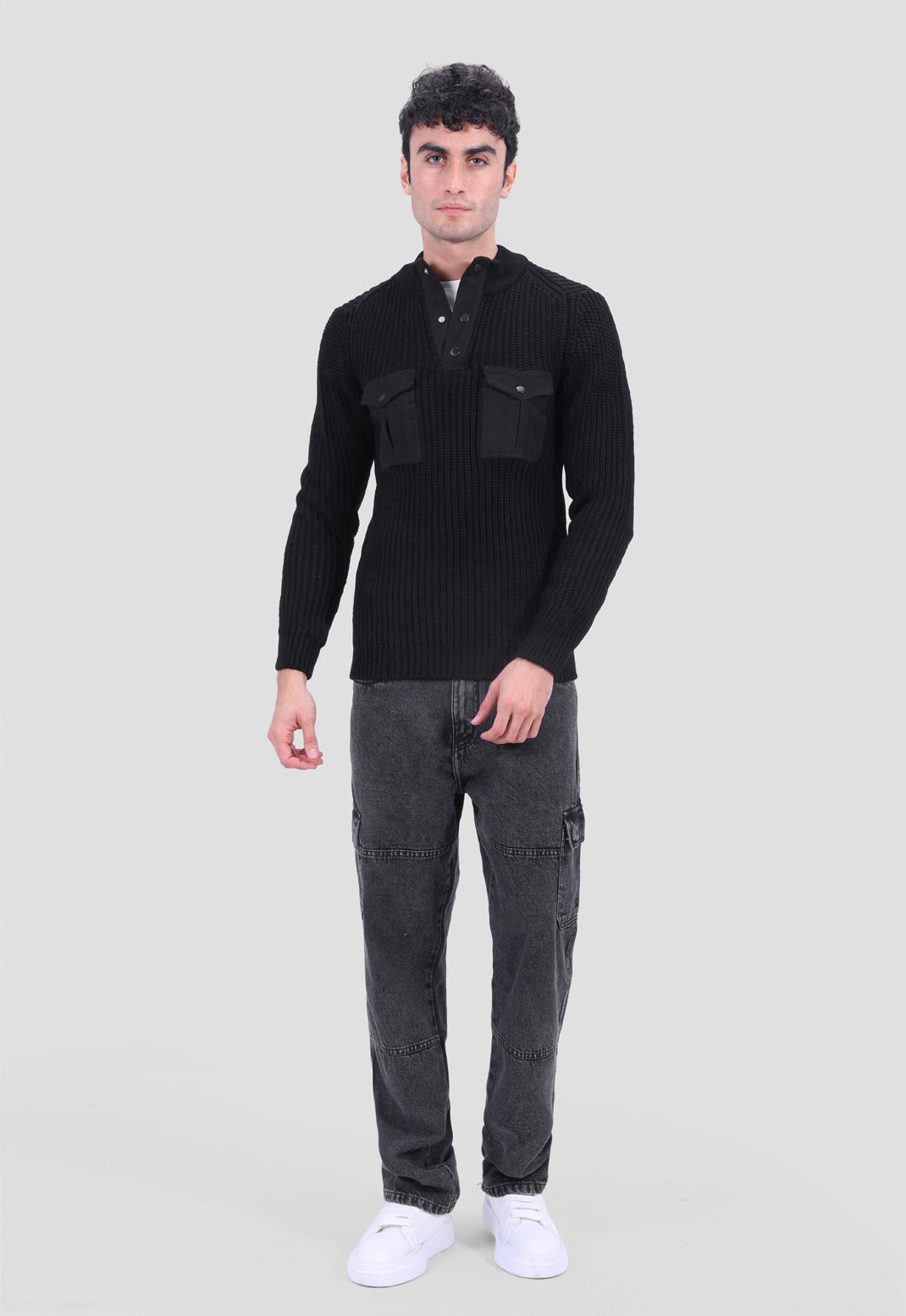 Quarter botton Pullover