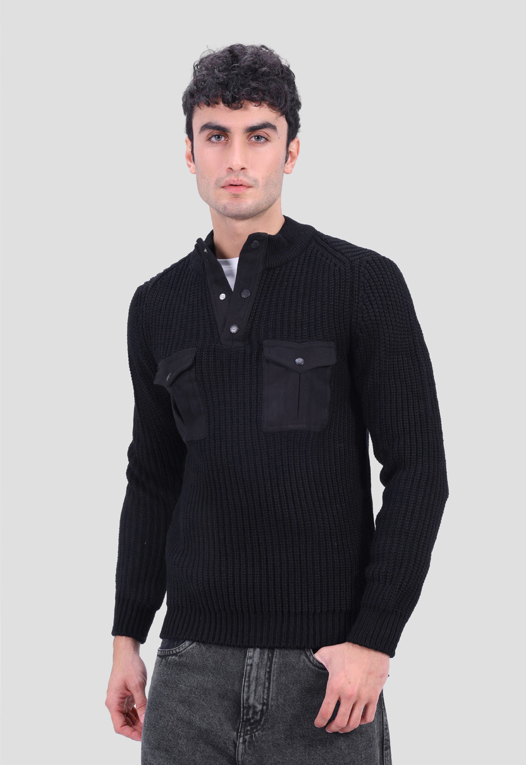 Quarter botton Pullover