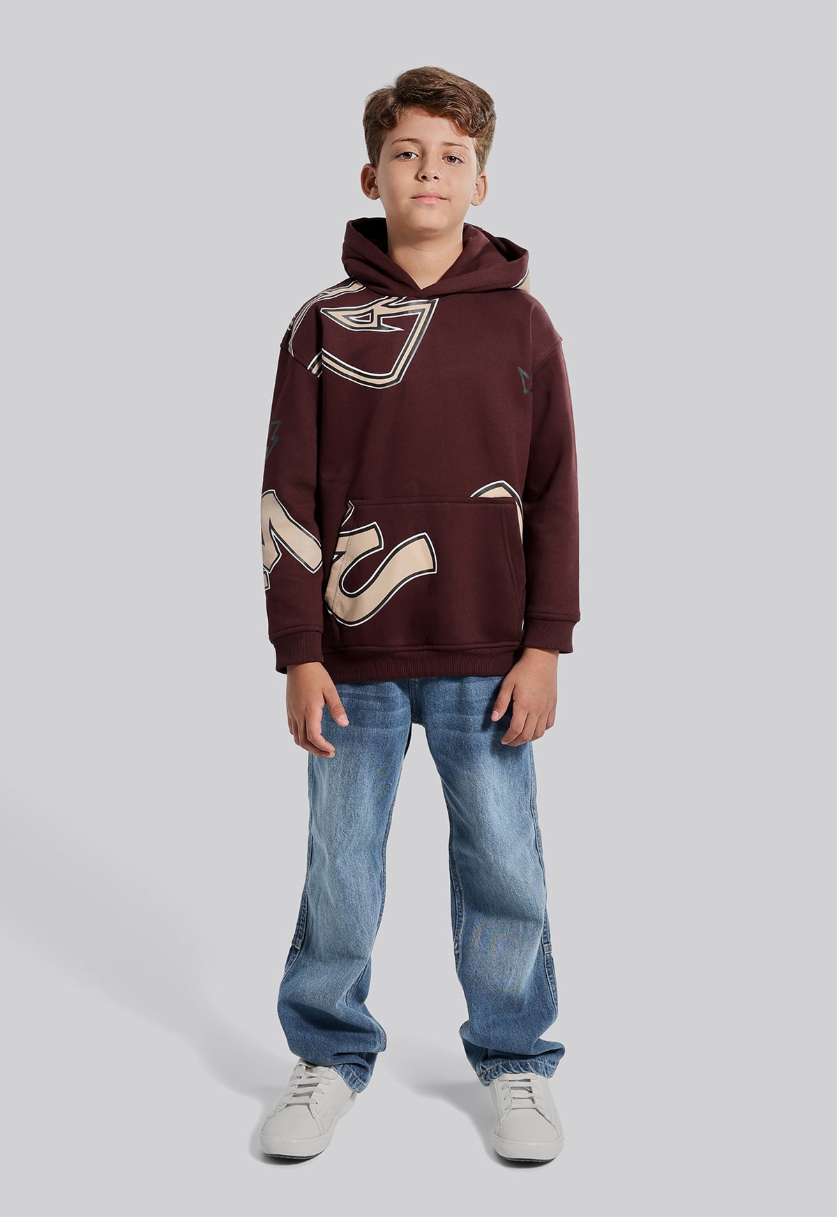 Kids Printed Hoodie Sweatshirt