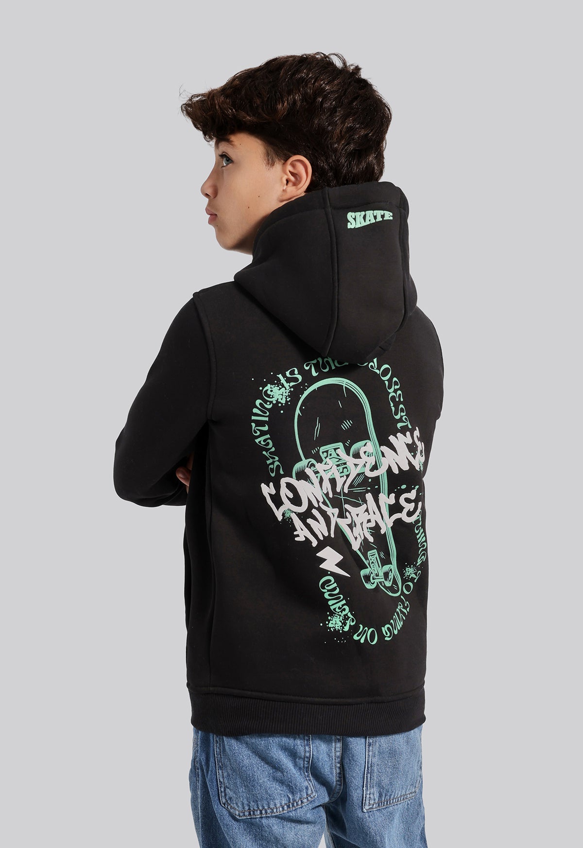 Kids Printed Hoodie Sweatshirt