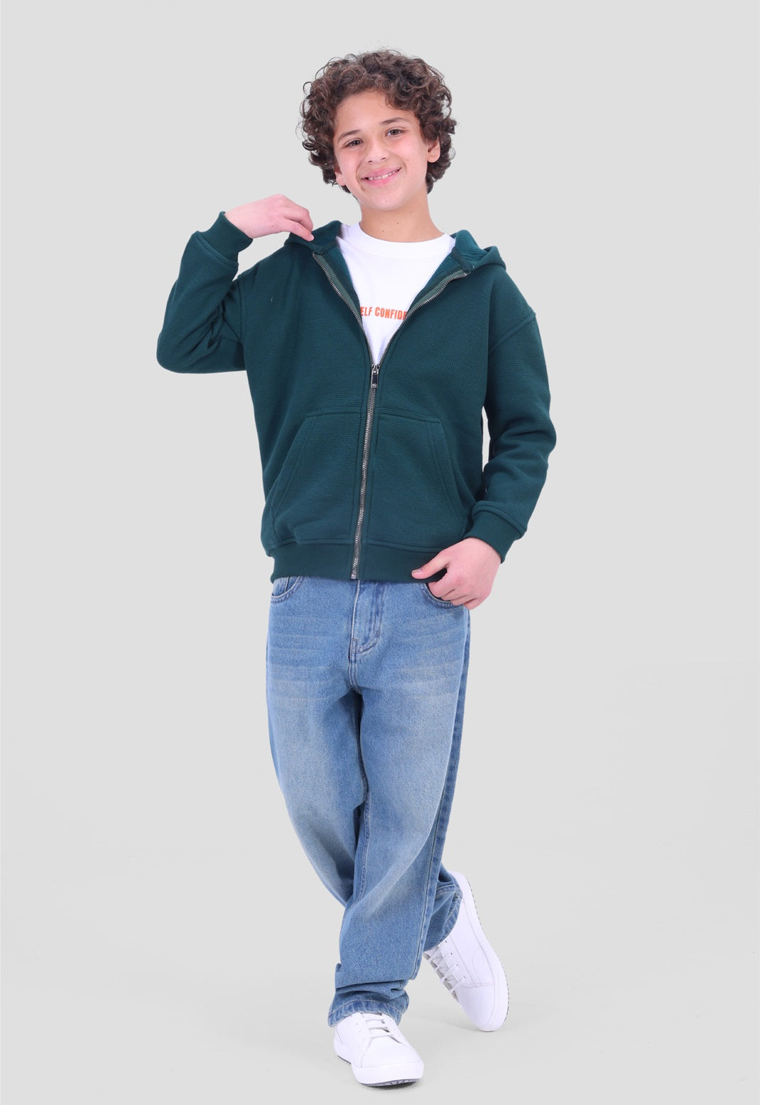 Full Zipper Hoodie Sweatshirt