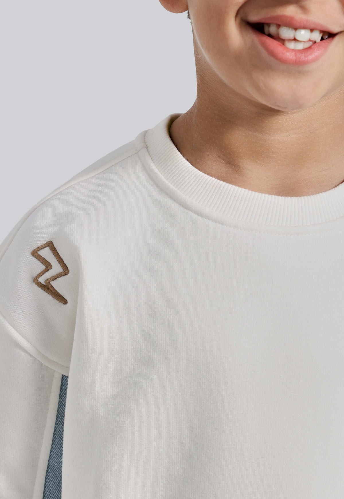 Kids Crew Neck Printed Sweatshirt