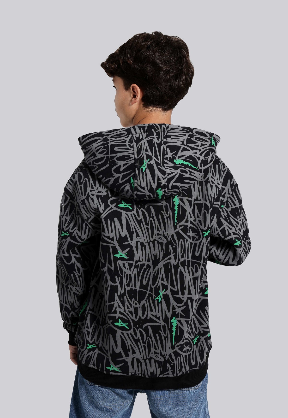 Kids full Zipper Printed Hoodie Sweatshirt