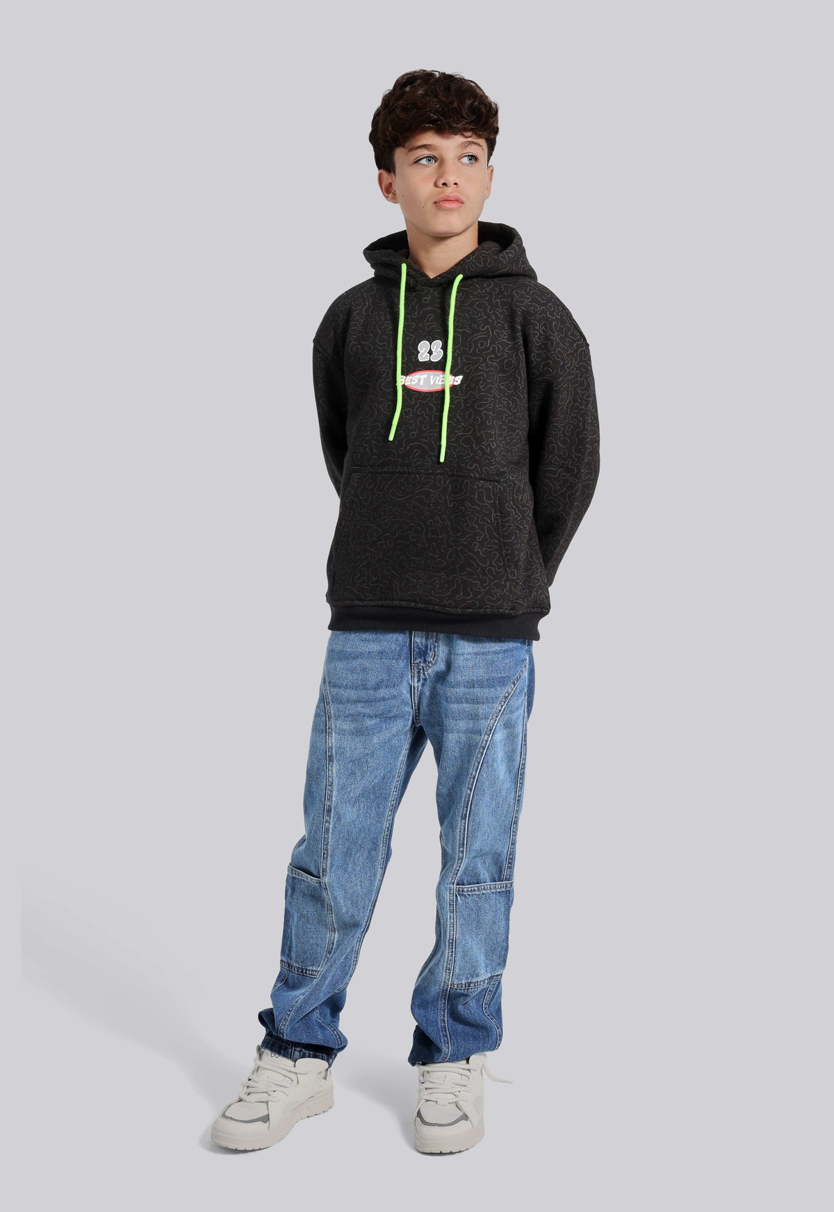 Kids Printed Hoodie Sweatshirt