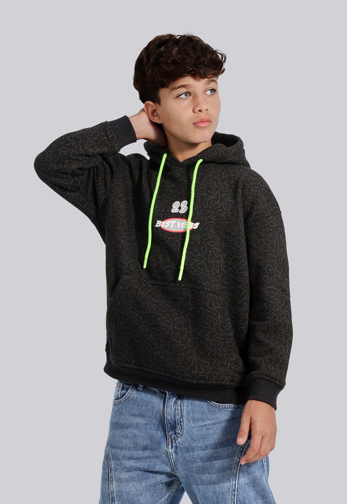 Kids Printed Hoodie Sweatshirt