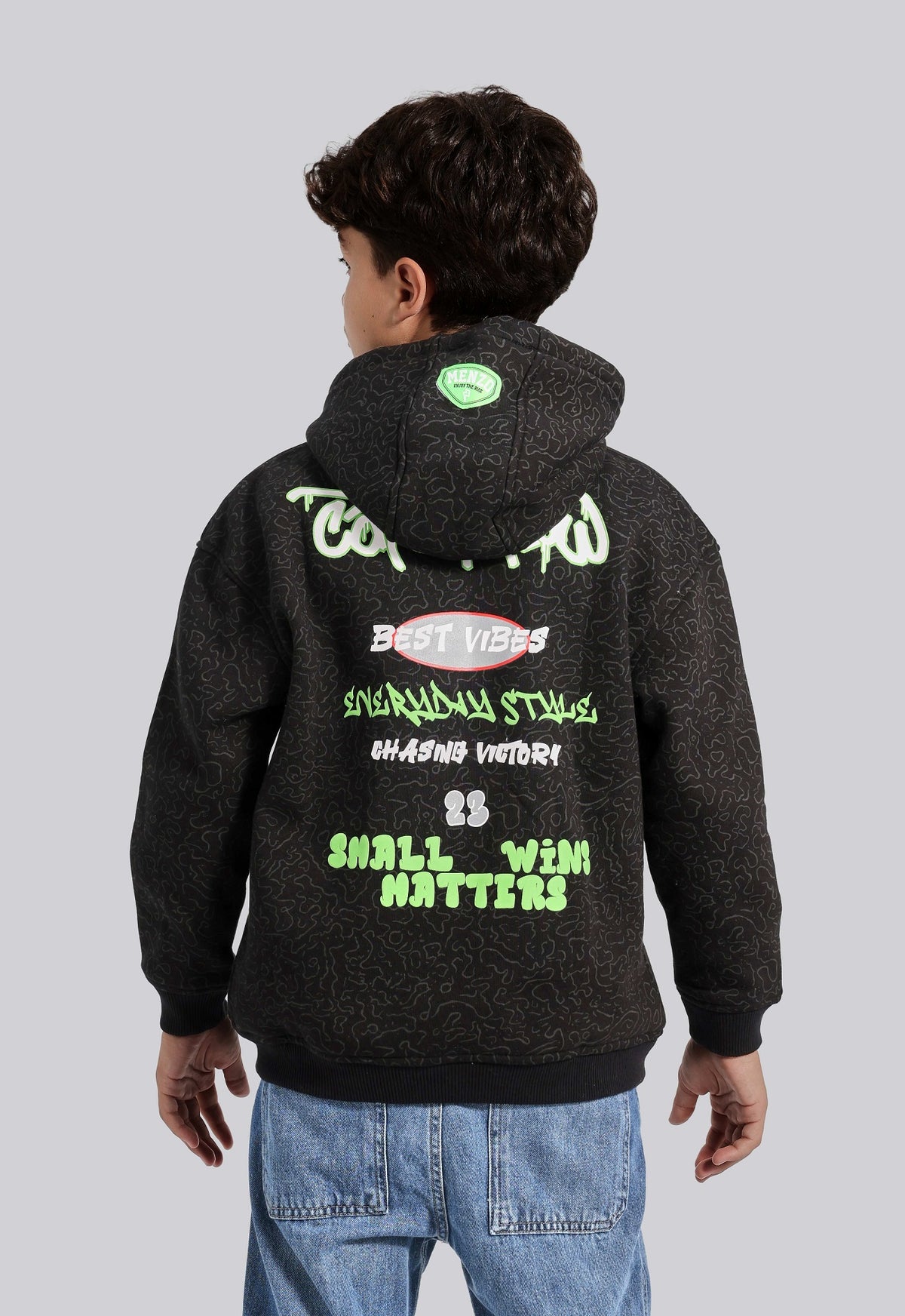 Kids Printed Hoodie Sweatshirt