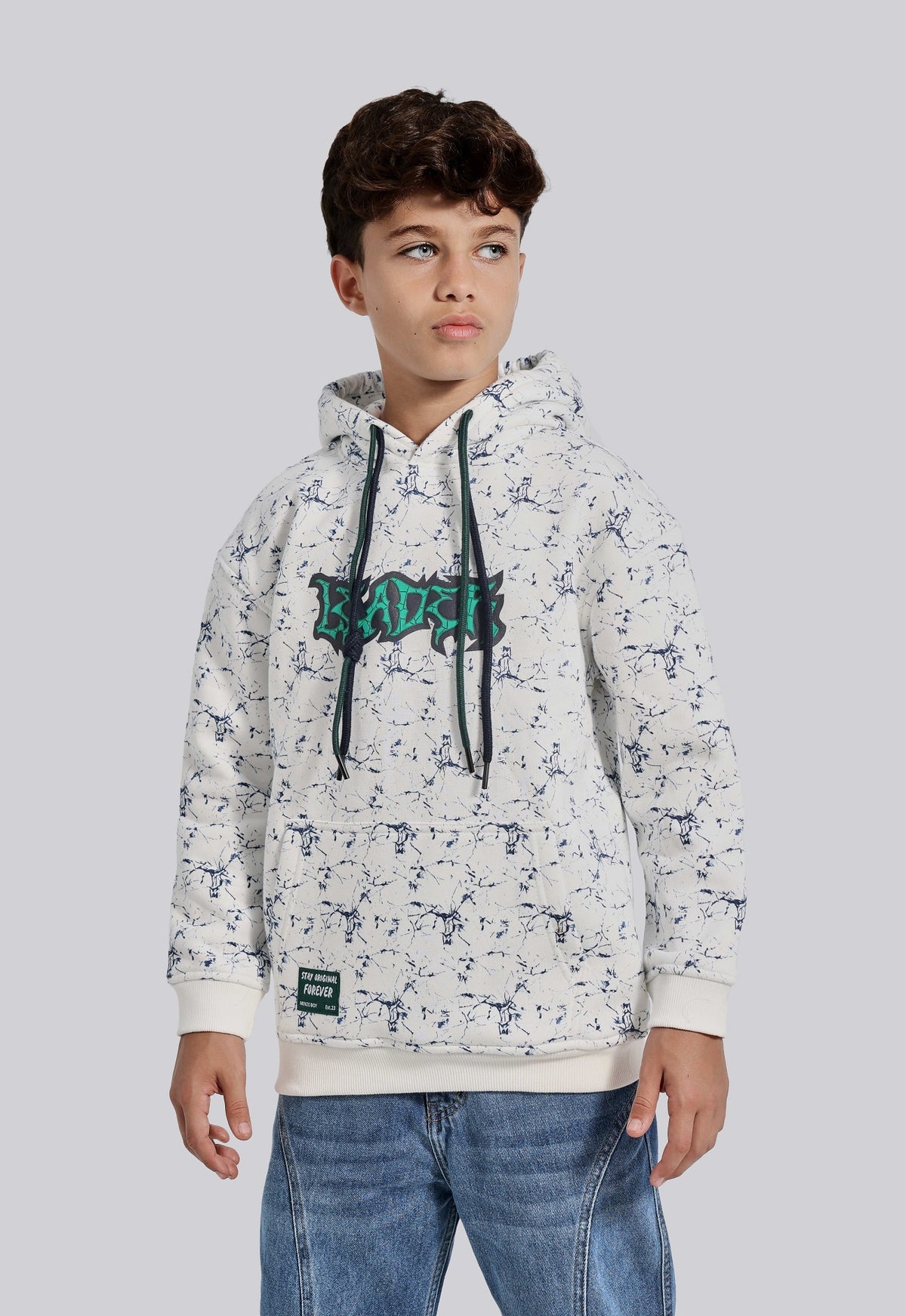 Kids Printed Hoodie Sweatshirt