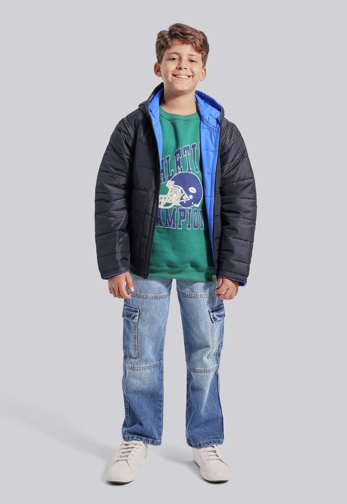 Kids Double Face Casual Jacket